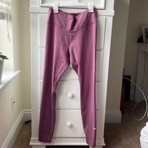 Womens Purple Nike Full-Length Leggings
